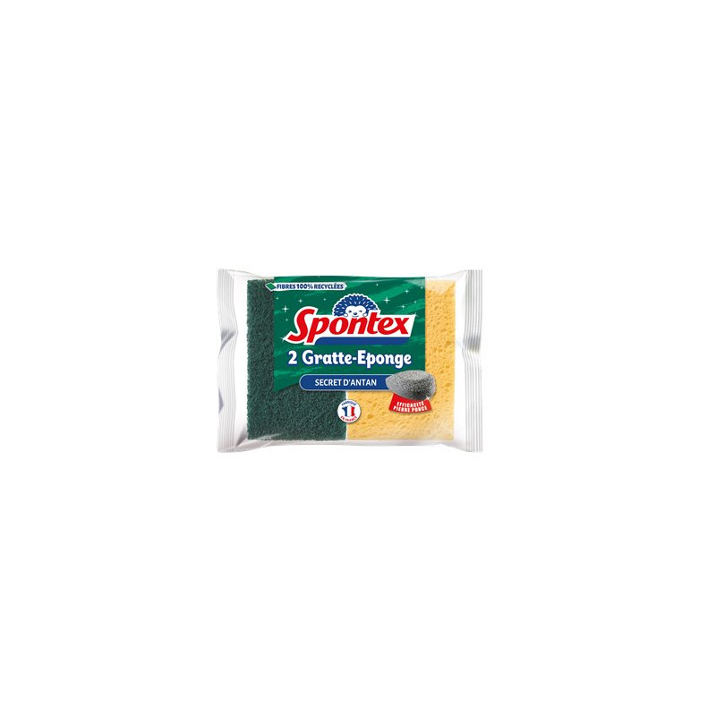 Gratte-éponge Spontex Secret d'Antan - x2 Gratte-éponge Spontex Secret d'Antan - x2