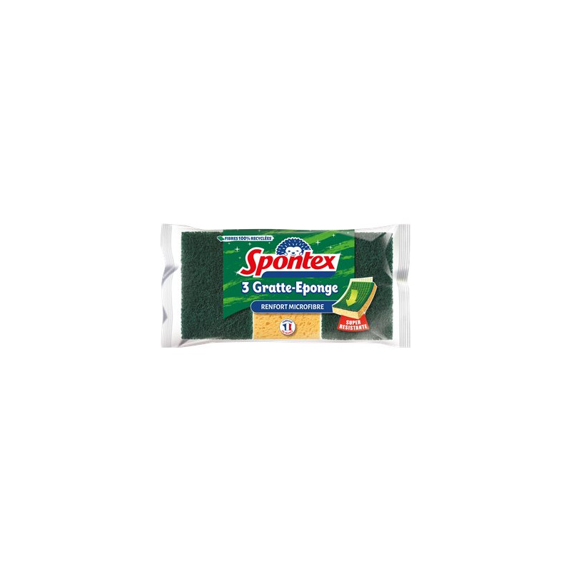 Gratte éponge Spontex x3 Gratte éponge Spontex x3