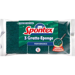 Combinés gratte éponges Spontex x3