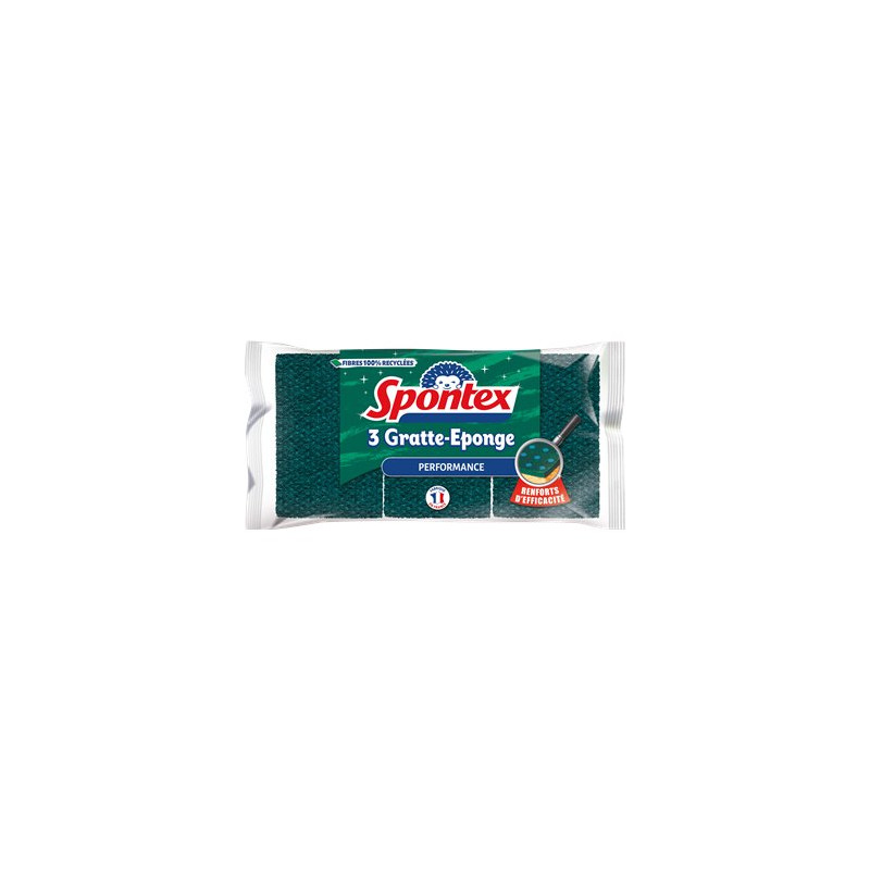 Combinés gratte éponges Spontex x3