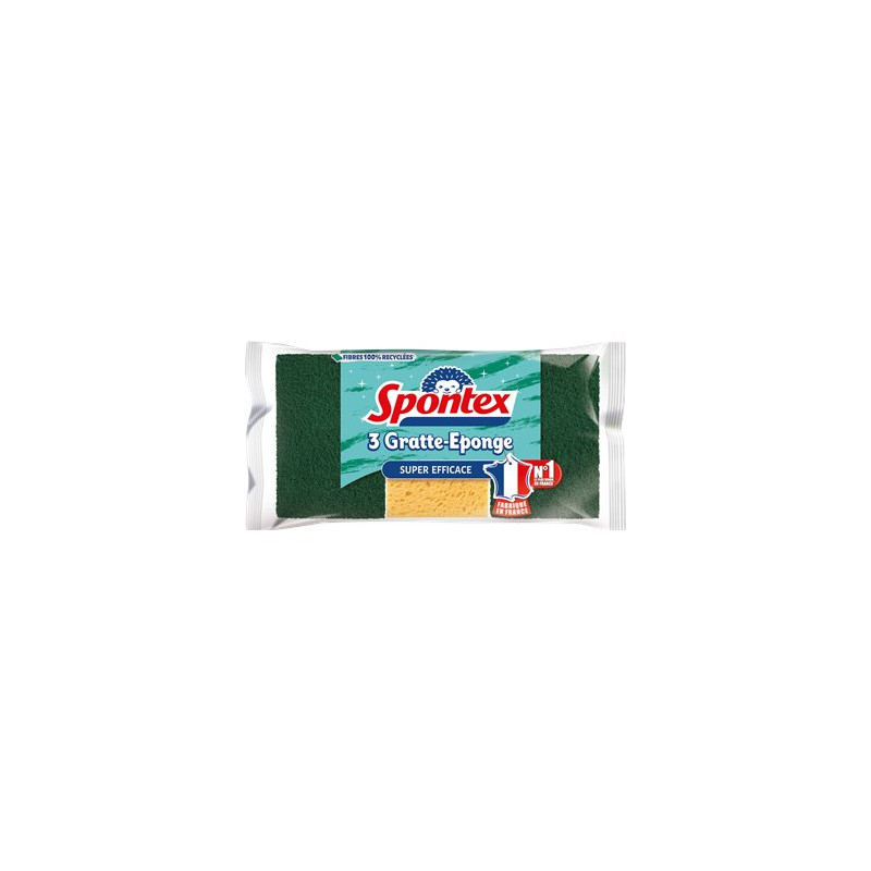 Gratte éponge Spontex Sans rinçage x3