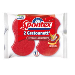 Eponges gratounette Spontex x2