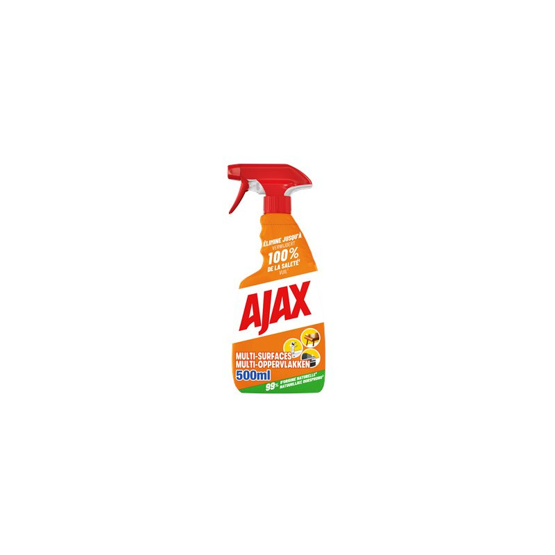 Spray nettoyant ménager Ajax Multi-surfaces - 500ml Spray nettoyant ménager Ajax Multi-surfaces - 500ml