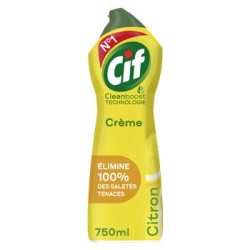 Crème à récurer CIF Citron CleanBoost 101 Usages 750ml
