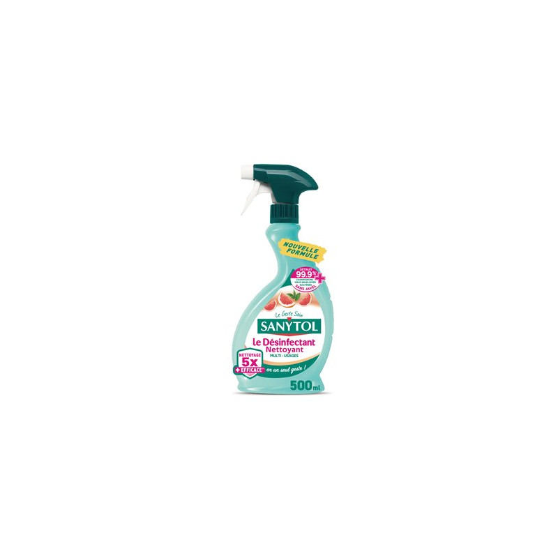 Désinfectant Sanytol Pamplemousse Multi-usage 500ml Désinfectant Sanytol Pamplemousse Multi-usage 500ml