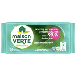 Lingettes Maison Verte Multi-usage désinfectantes x70