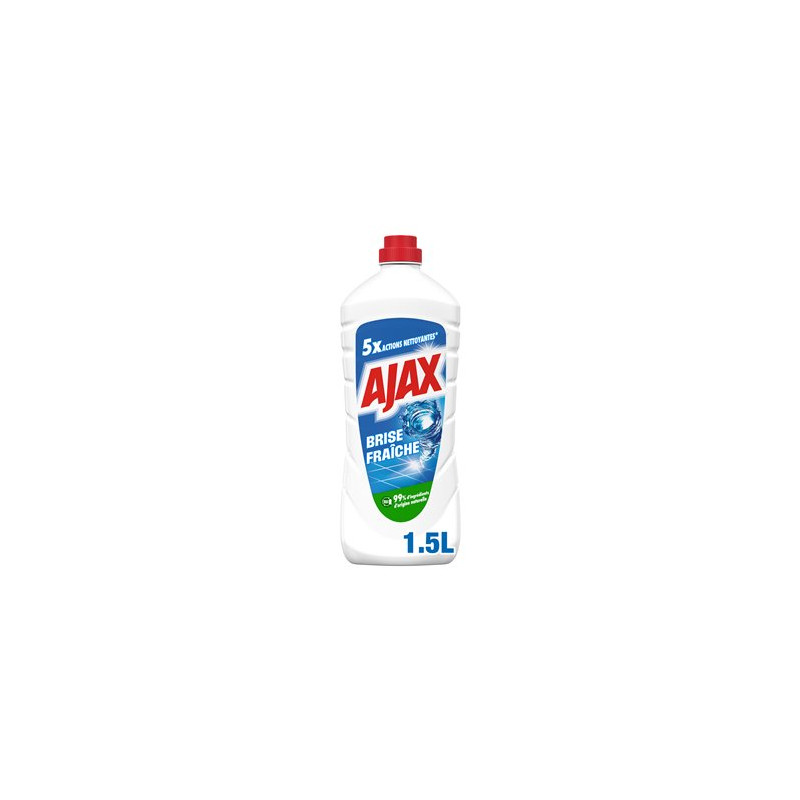 Nettoyant ménager Ajax 5 actions Brise fraîche - 1.5L Nettoyant ménager Ajax 5 actions Brise fraîche - 1.5L