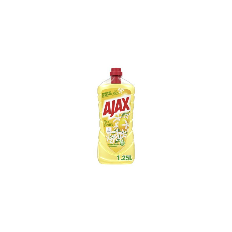 Nettoyant ménager Ajax Multi-surfaces - Citron - 1.25L Nettoyant ménager Ajax Multi-surfaces - Citron - 1.25L