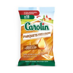 Lingettes serpillières Carolin pour parquets - x15