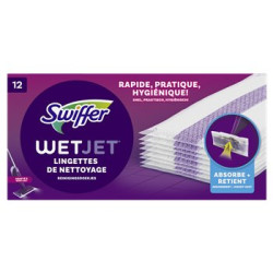 Lingettes de nettoyage Swiffer Wet Jet - x12