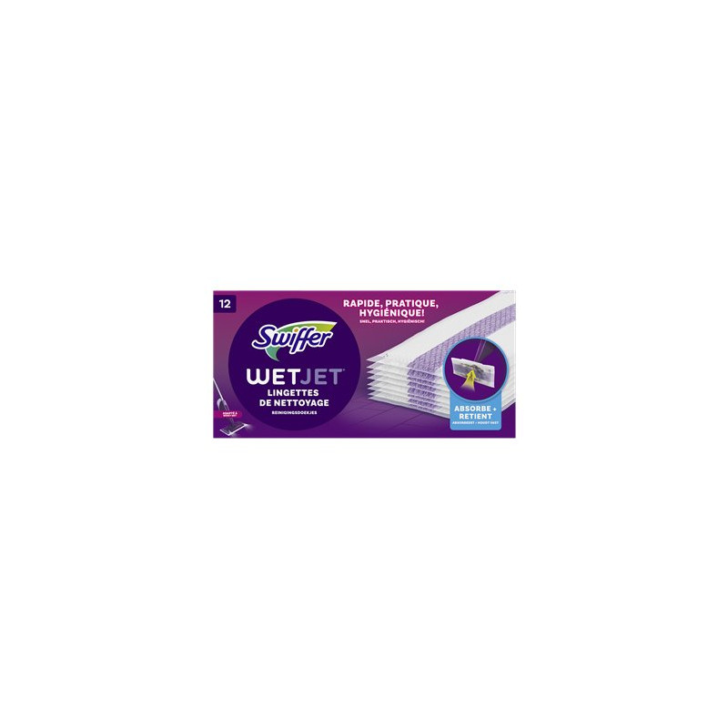 Lingettes de nettoyage Swiffer Wet Jet - x12