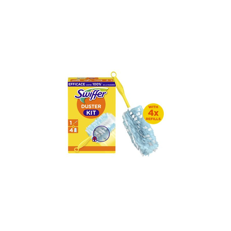 Kit démarrage plumeau Swiffer 1 manche + 4 recharges