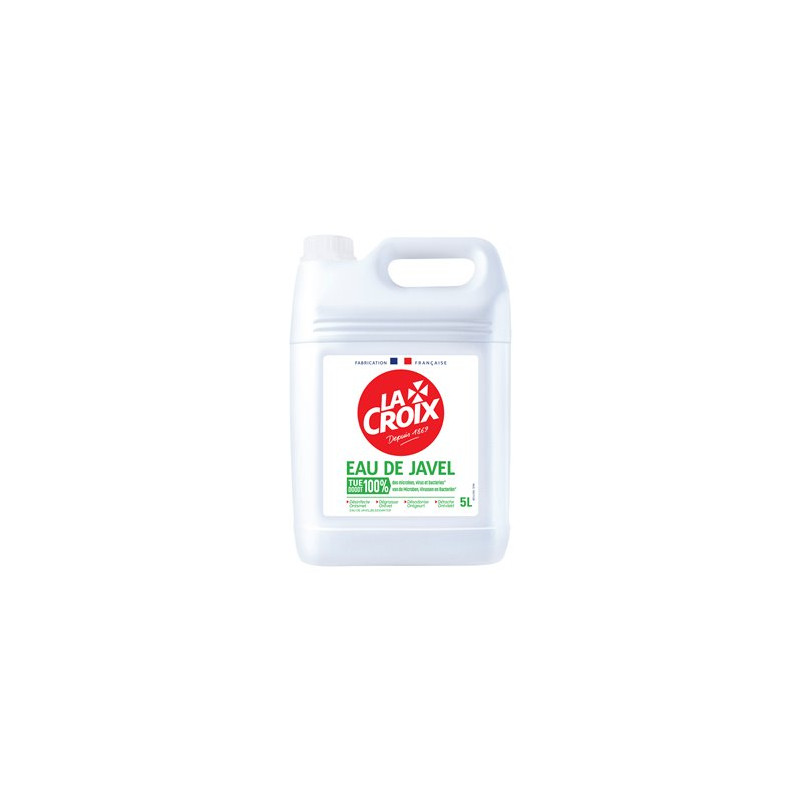 Eau de javel La Croix Traditionnelle désinfectant- 5L Eau de javel La Croix Traditionnelle désinfectant- 5L