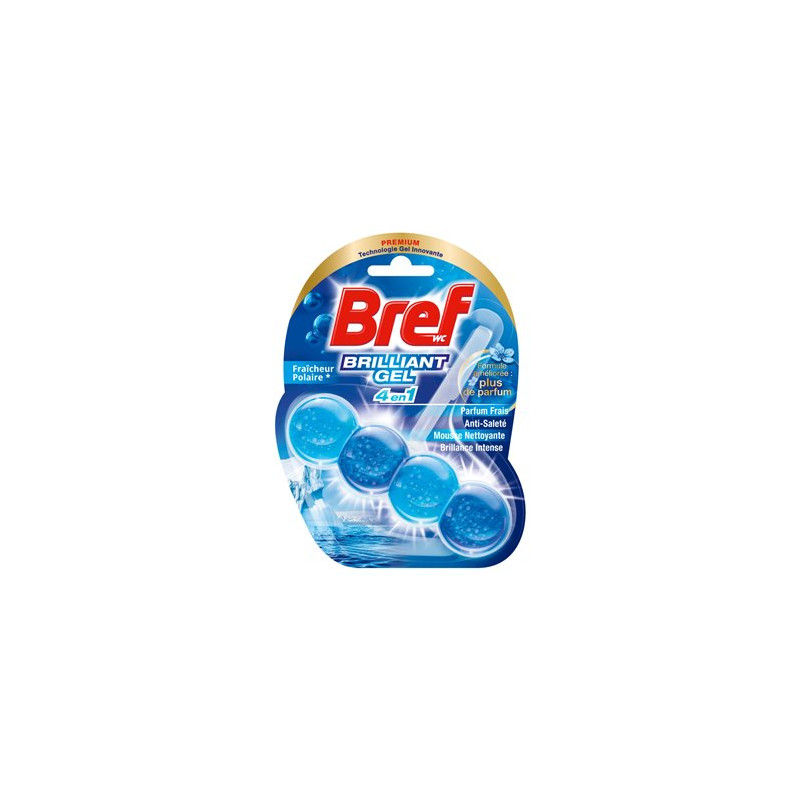 Bloc WC Bref Brilliant Gel Toilettes propres - 42g x1 Bloc WC Bref Brilliant Gel Toilettes propres - 42g x1