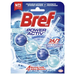 Bloc WC Bref Power Activ'Océan toilettes - 50g x1
