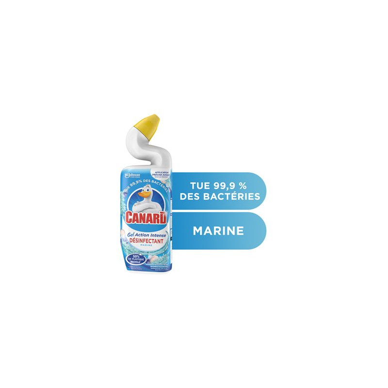 Gel WC Désinfectant Canard Action Intense Marine - 750ml
