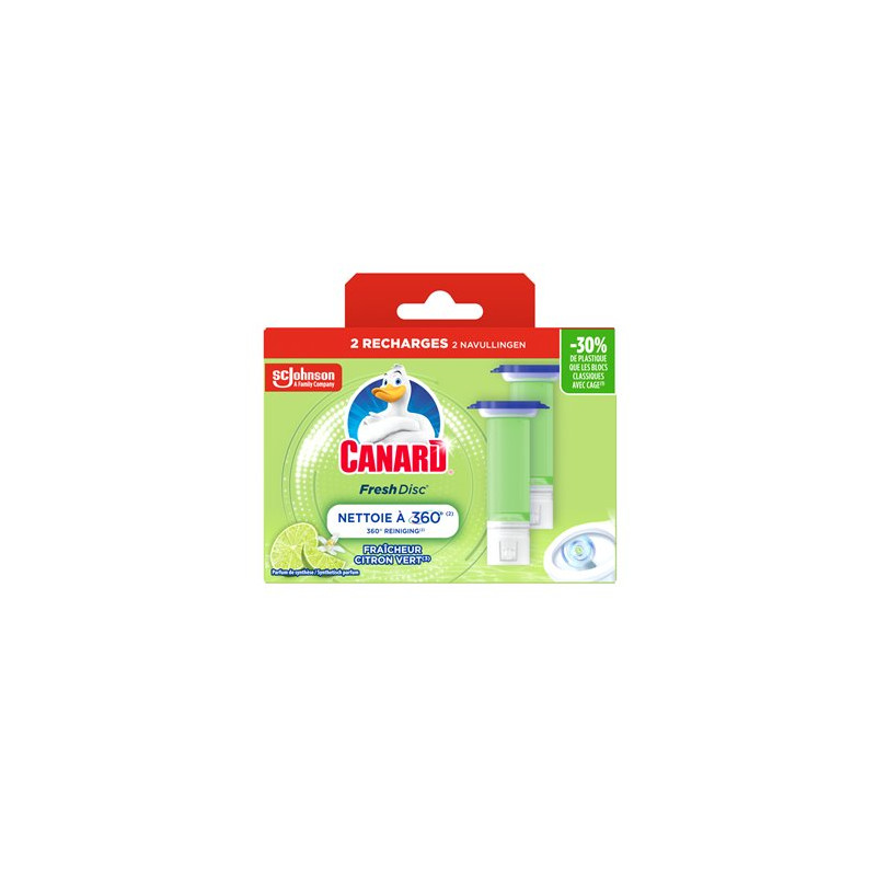 Recharges WC Canard fresh disc Citron - 2x6 disques