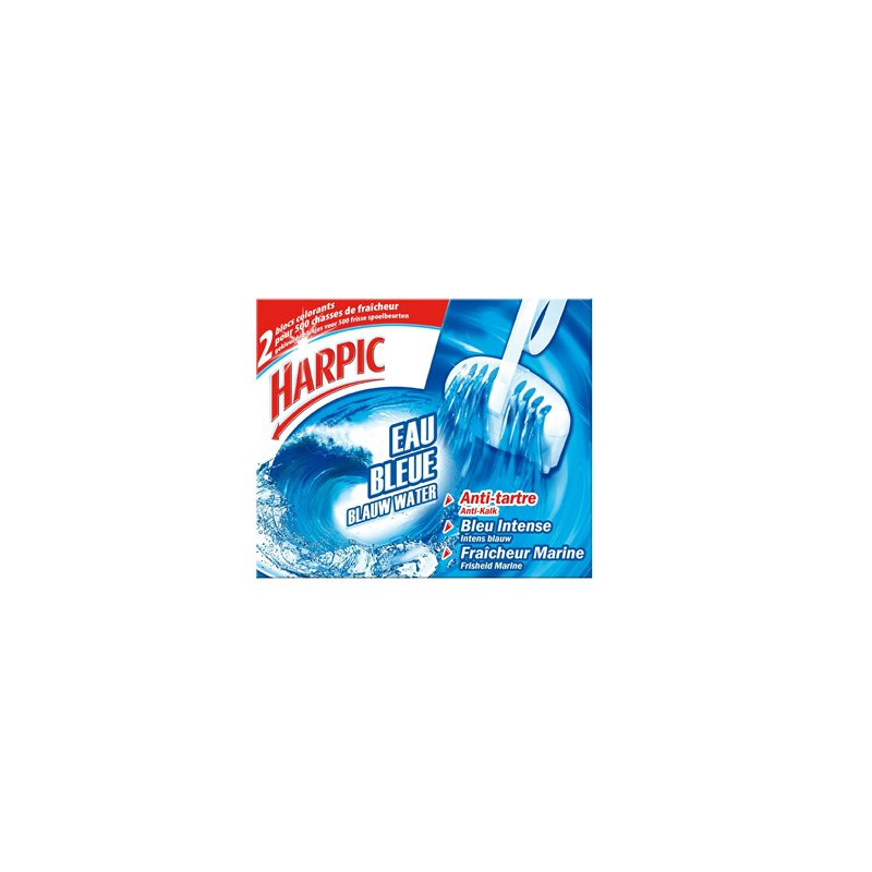 Bloc WC cuvette Harpic Eau Bleue - x2 Bloc WC cuvette Harpic Eau Bleue - x2