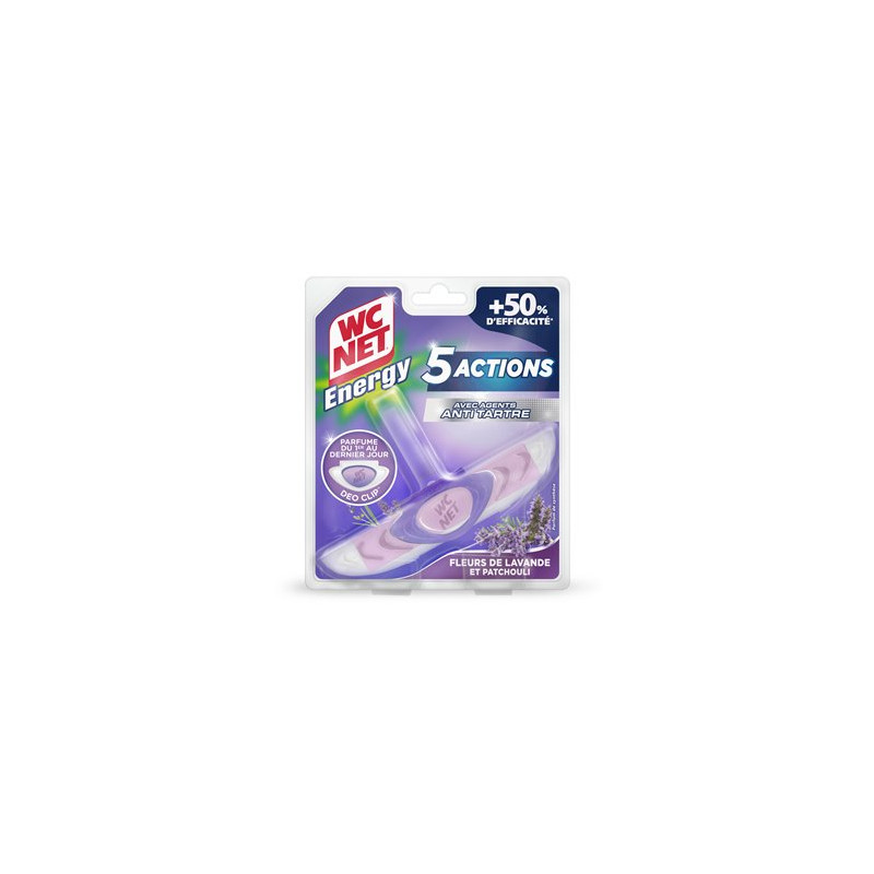 Bloc Energy 5 actions WC Net Lavande et patchouli - 38g Bloc Energy 5 actions WC Net Lavande et patchouli - 38g