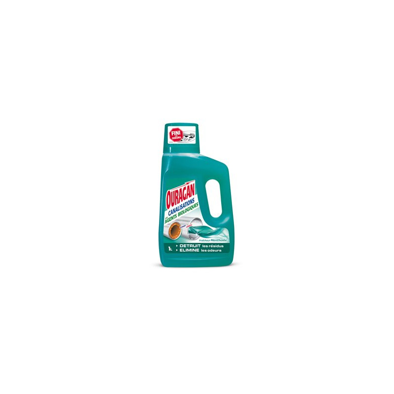 Nettoyant canalisations Ouragan Fraîcheur mentholée - 1L