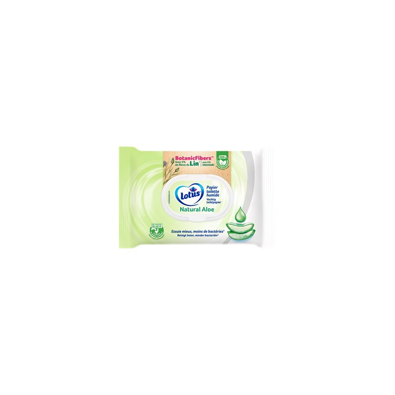 Papier toilette humide Lotus Aloe Douceur - x42 feuilles Papier toilette humide Lotus Aloe Douceur - x42 feuilles
