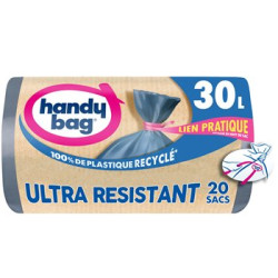 Sacs poubelle 30L Handy Bag Ultra résistant - x20