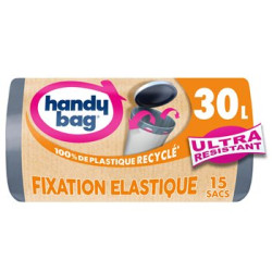 Sacs poubelle 30L Handy Bag Ultra résistant - x15