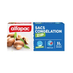 Sacs Congélation Zip Alfapac Petit Modèle - x30