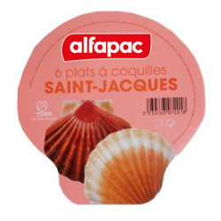 Plat à coquilles Alfapac A coquilles Saint-Jacques - x6