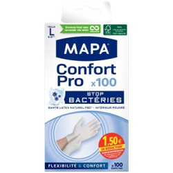 Gants Confort Pro Mapa Latex naturel Taille L - x100