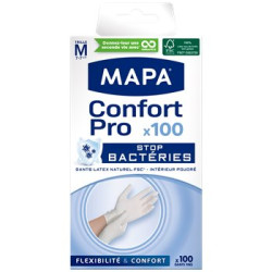 Boite distributrice gants Mapa Latex naturel Taille M - x100