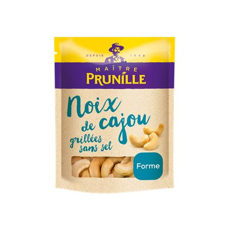 Noix de cajou Maître Prunille Sans sel, grillé, sachet 200g