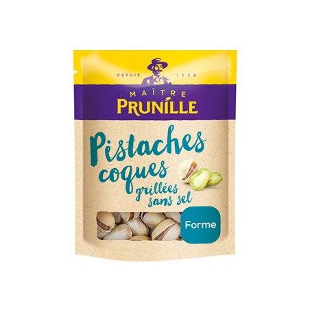 Pistaches Maître Prunille Coques grillées sans sel -160g