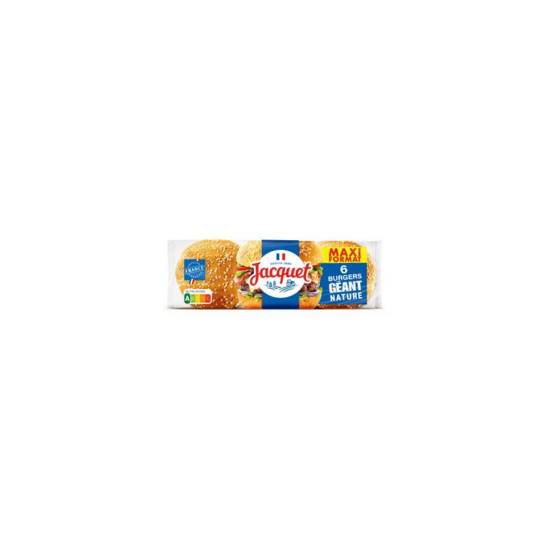 Burger Géant Jacquet Nature x6 - 495g
