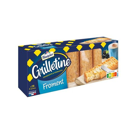 Tartine Grilletine de Pasquier Froment - x18 - 242g