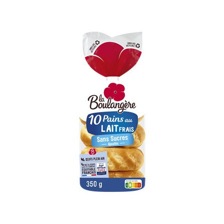 Pains au lait La Boulangère x10 - 350g