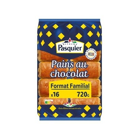 Pains au chocolat Pasquier x16 - 720g