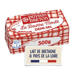 Beurre Moulé Paysan Breton Demi-sel - 80% MG - 500g