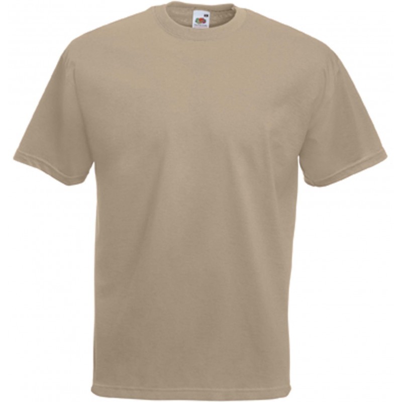 t-shirt S au 3XL kaki beige homme valueweight fruit of the loom SC221