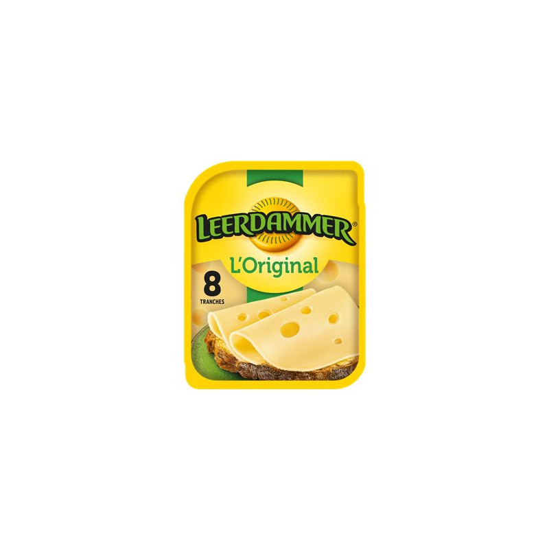 Tranches de fromage Leerdammer L'Original - 8 Tranches - 200g