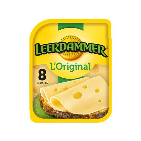 Tranches de fromage Leerdammer L'Original - 8 Tranches - 200g