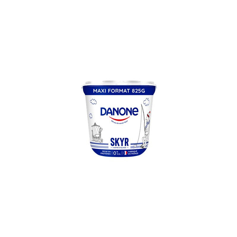 Skyr protéiné Danone nature 0% MG - 825g