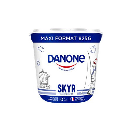 Skyr protéiné Danone nature 0% MG - 825g