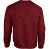 sweat gildan rouge grenat manches longues col rond tailles S à XXL