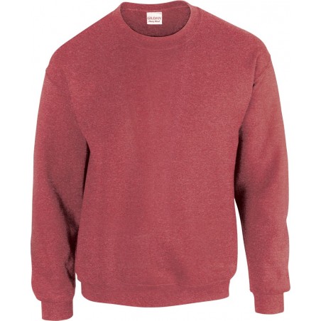 sweat gildan rouge vintage manches longues col rond tailles S à XXL