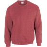 sweat gildan rouge vintage manches longues col rond tailles S à XXL