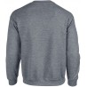 sweat gildan gris vintage manches longues col rond tailles S à XXL