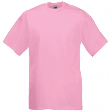 t-shirt rose pale  homme valueweight fruit of the loom SC221