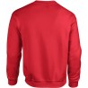 sweat gildan couleur rouge manches longues col rond tailles S à 5XL